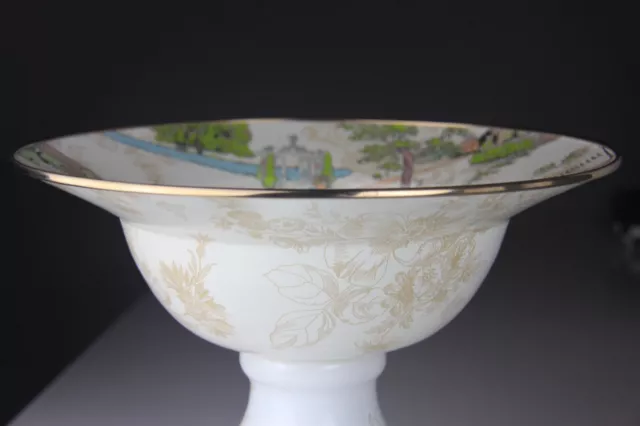 Mackenzie Childs Aurora Enamel Footed Centerpiece Large Compote Retired 3