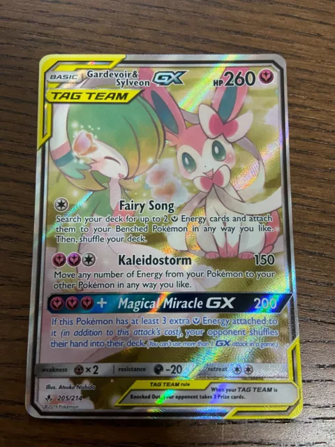 Gardevoir & Sylveon GX - 205/214 - Alternate Art Ultra Rare