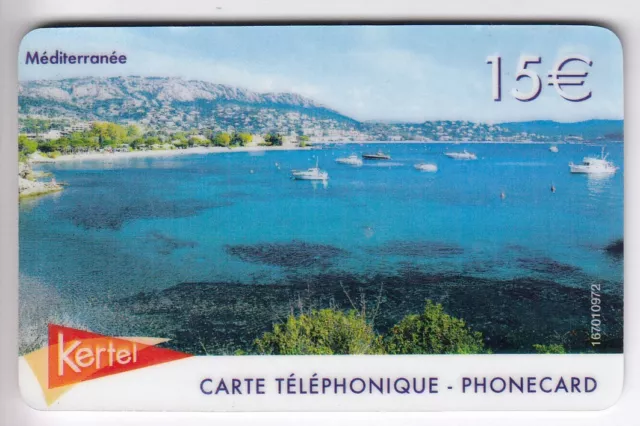 France  Telecarte / Phonecard  Prepayee .. 15€ Kertel Mediterranee Bateau +N°