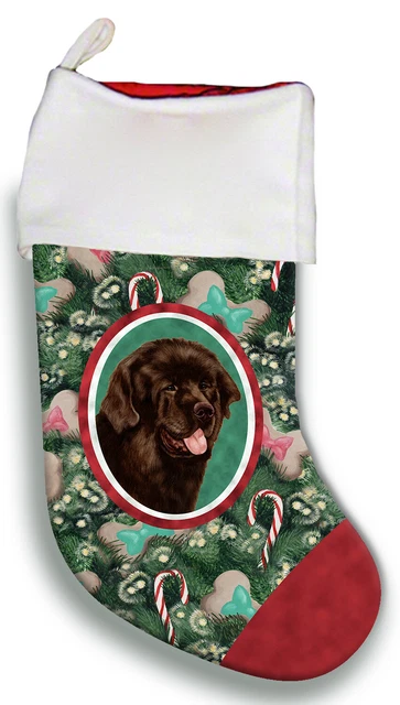 Christmas Stocking - Chocolate Newfoundland 11910