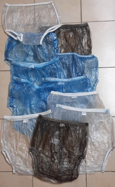 Lot De 5 Culottes Plastique ABDL - Taille XL - Pour Nuit - Homme - Neuves