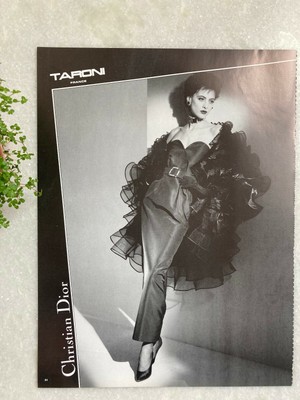 Publicité Christian Dior 1984 mode pub advert printemps été Inès de la Fressange 