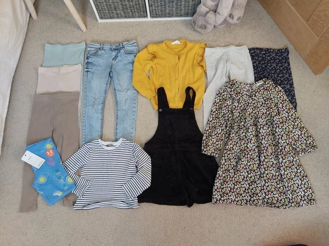 Girls 5-6 Year Winter Bundle NEXT George Primark M&S Leggings Cardigan Jeans Top