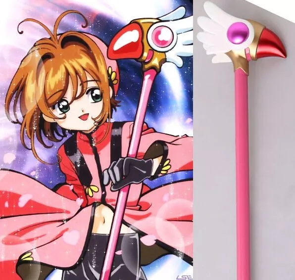 Card Captor Sakura  Anime Cosplay Costume Bird Head Staff Magic Wand Toy
