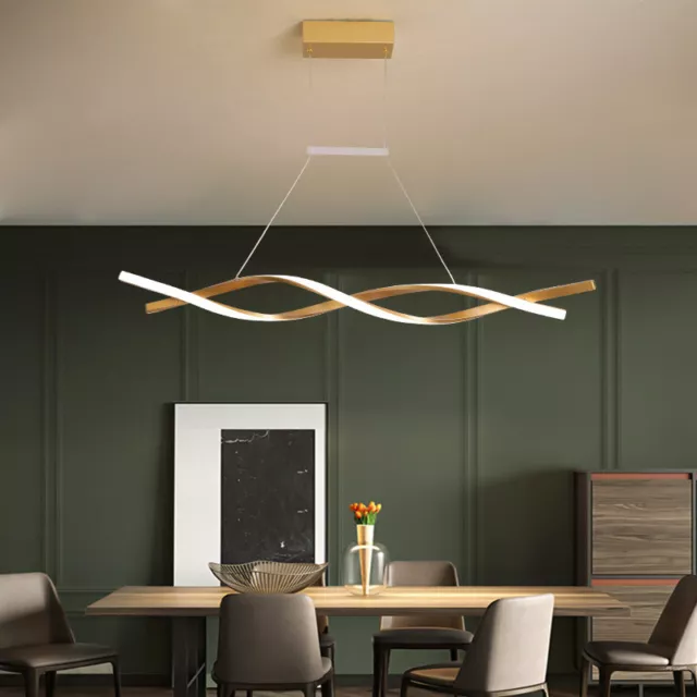 Kitchen Pendant Light Gold Chandelier Lighting Home Lamp Shop LED Ceiling Lights