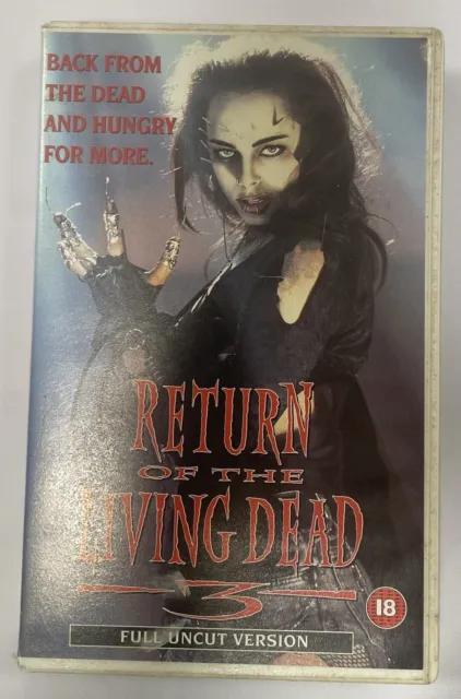 Return Of The Living Dead 3 Classic Horror Film VHS Video Cassette VG Cond PAL