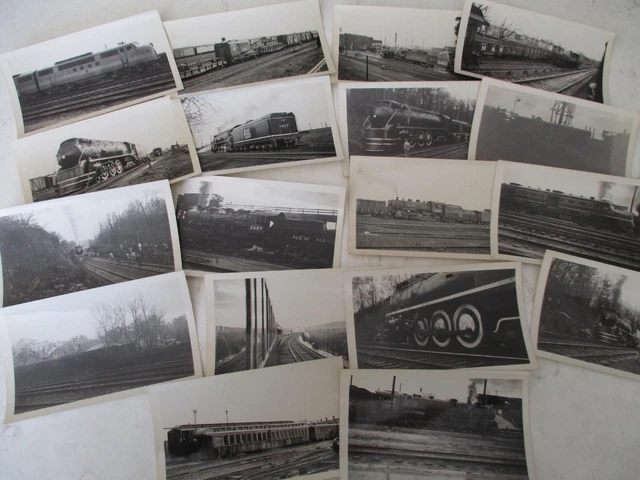 18 ORIGINAL 1940s NY NH RAILROAD PHOTOS MAYBROOK NY trip Danbury Poughkeepsie