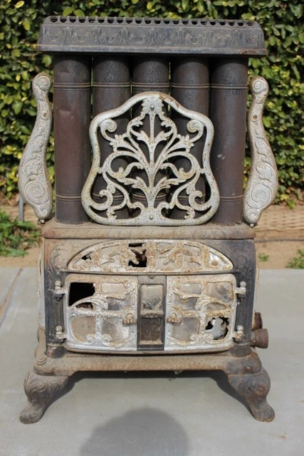 Antique George M. Clark & Co. Gas room heater / parlor stove
