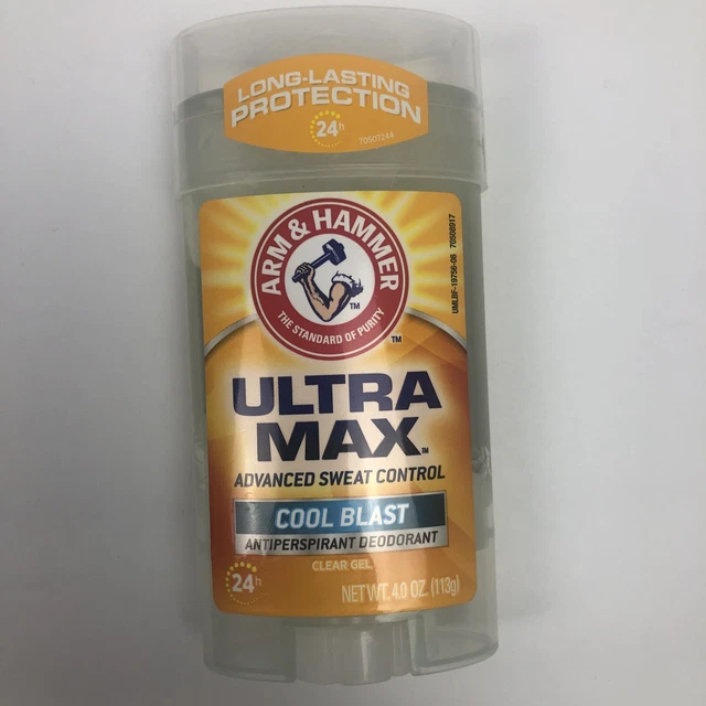 ARM & HAMMER Ultra Max Cool Blast Gel 4oz Antiperspirant Deodorant 25.