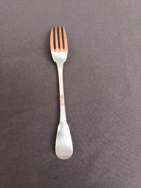 Grande Fourchette En Argent Massif – Modèle Cluny, Orfèvre L, 60 Gr
