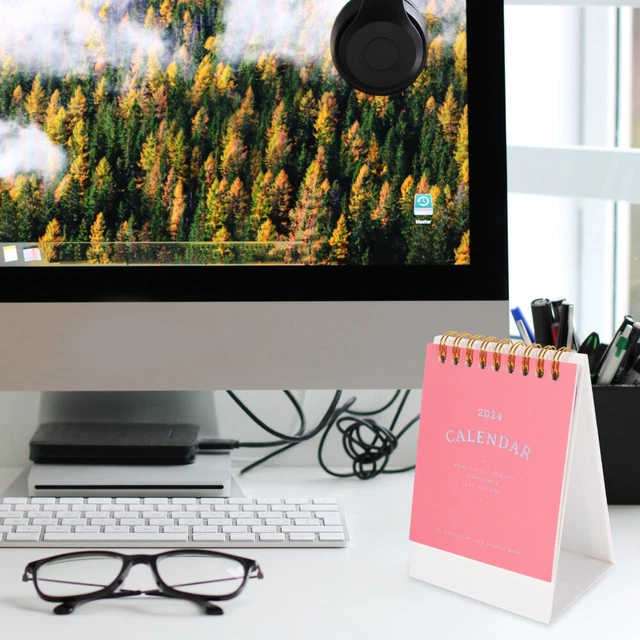 PORTABLE SMALL CALENDAR 2024 Calendar Desk Calendar 2024 for Record
