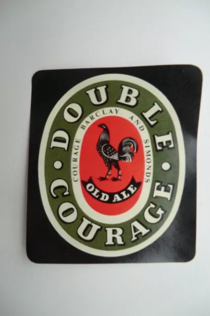 Mint Courage Barclay Simonds Courage Double Old Ale Brewery Beer Bottle Label