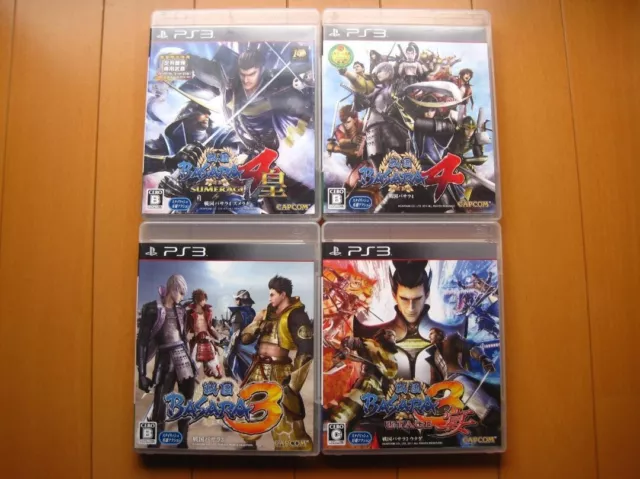 Sengoku Basara 3 ＋ 3 Utage ＋ 4 Sumeragi 4Games set Sony PlayStation 3 PS3