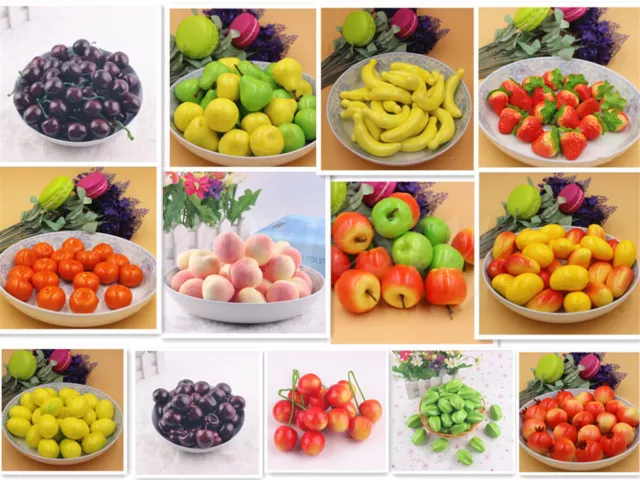 5pcs Artificial Fake Foam Fruits Faux food Model House Kitchen Party Decorative