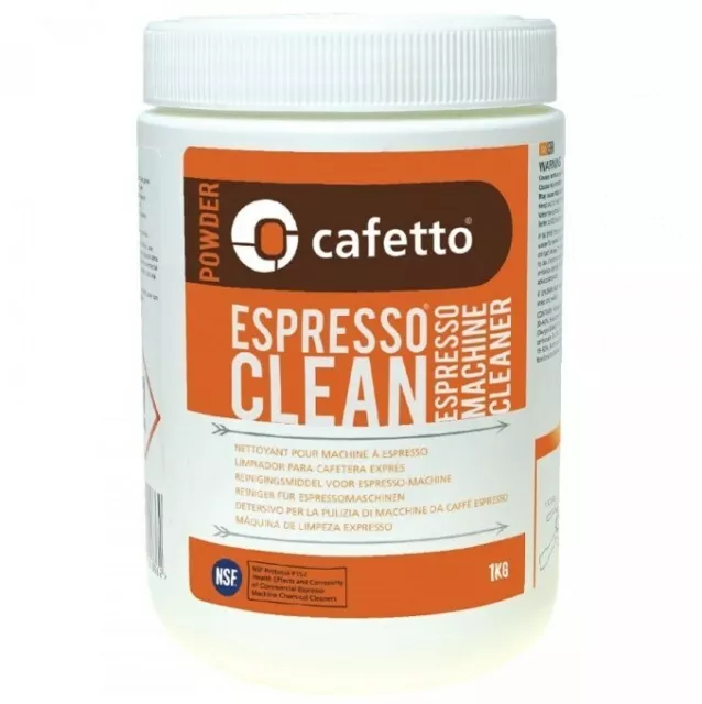 CAFETTO Espresso clean Powder 1kg Coffee Machine Cleaner for Professional Use