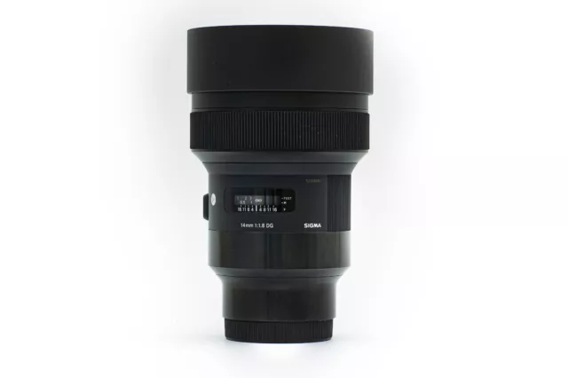 Sigma ART 14 mm f1.8 DG HSM collegamento obiettivo super grandangolare Sony E-Mount