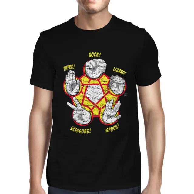 1Tee Mens Rock, Paper, Scissors, Lizard, Spock T-Shirt