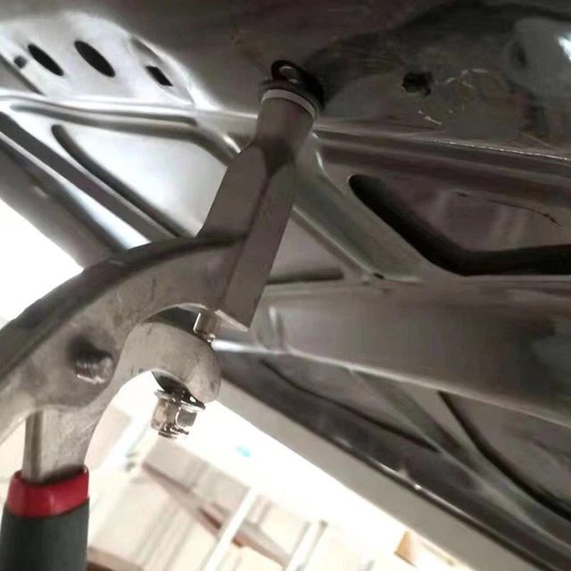 Strumento per riparazione ammaccature auto cappa piastra foglia clip bordo pinze antiscivolo maniglia riparazione ammaccatura