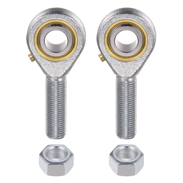 2pcs POSB8 Male Rod End 1/2" Bore and 1/2-20 Right Hand Thread,Includes Jam Nut