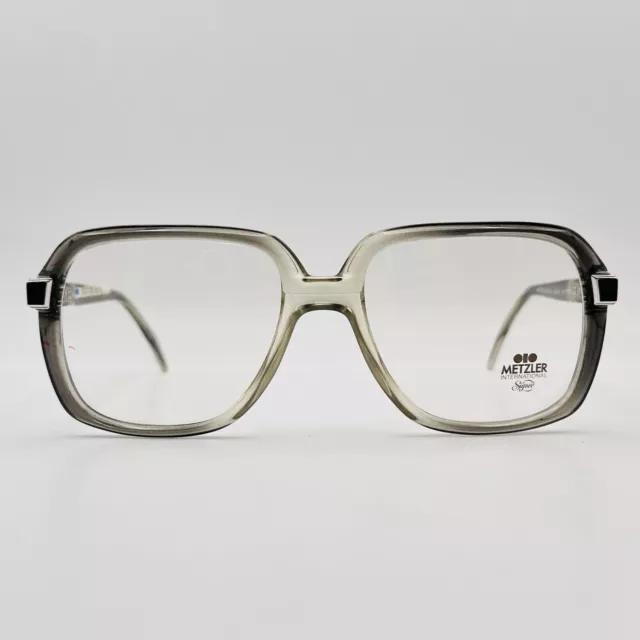 Metzler Lunettes Hommes Carré Gris Grand Classique True Vintage 80er Mod. 0363