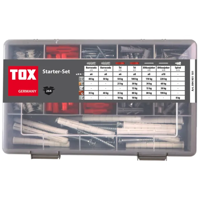 Assortimento standard TOX starter set tasselli espansivi tasselli multiuso tasselli rigidi