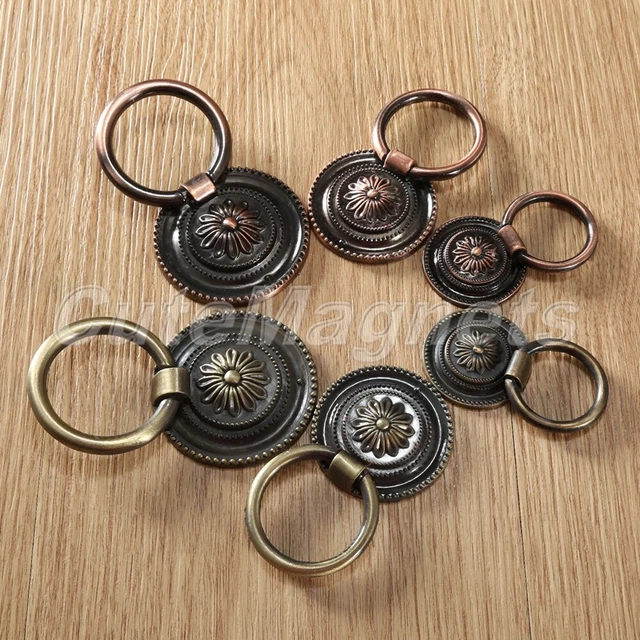 Vintage Antique Zinc Alloy Cabinet Drawer Cupboard Closet Door Knob Pulls Handle