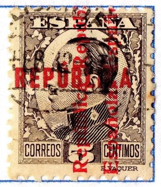 ESPAGNE! timbres anciens surcharges émission républicaine de Valence de 1931