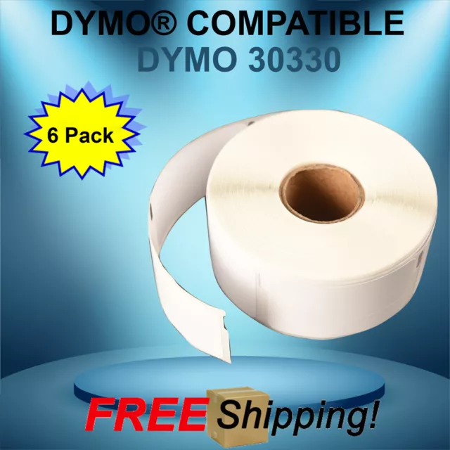 30330 Dymo® Duo CoStar®, LabelWriter® Compatible 6 Rolls TURBO 4XL BC+ EL60 EL40