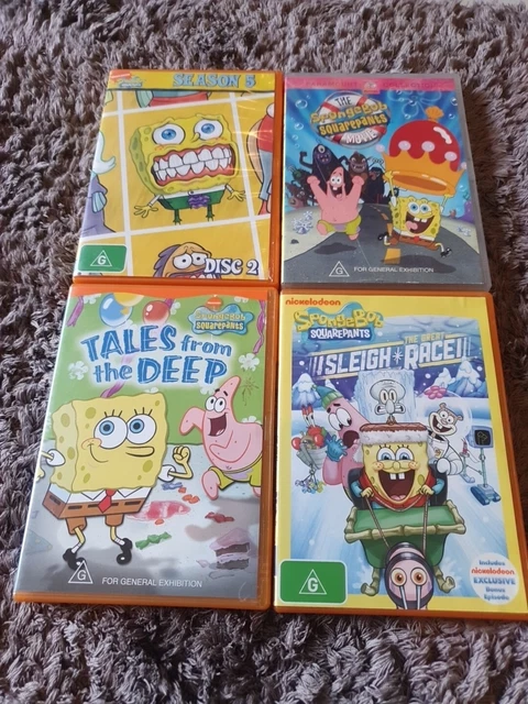 4X SPONGEBOB SQUAREPANTS DVD Mixed Lot Bundle Nickelodeon Pal Region 4 4x-spongebob-squarepants-dvd-mixed-lot-bundle-nickelodeon-pal-region-4