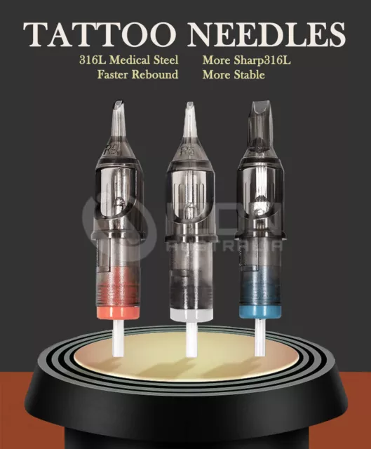 5/10/20 Pcs Disposable Tattoo Needle Cartridges Sterilized Round Liners Shaders 3