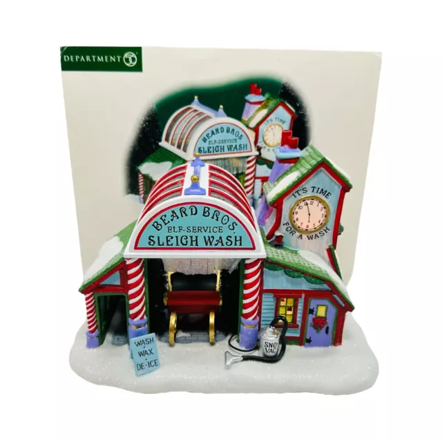 Dept 56 Beard Bros. Sleigh Wash North Pole Series 56740 New With BOX