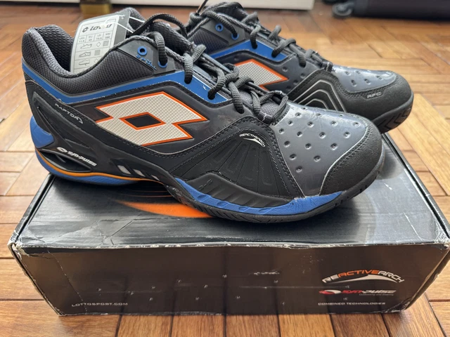 Lotto Raptor Ultra IV Tennis Shoes Men’s Size 9 Black NIB Extra Laces Lotto Raptor Ultra IV Tennis Shoes Men main image 4