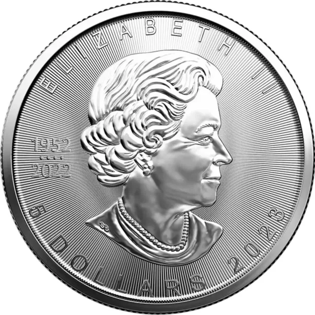 New 2023 Canadian Maple Leaf 1oz 9999 Silver  Bullion Coin.