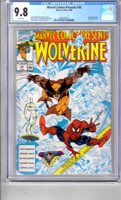 Marvel Comics Presents #50 9.8 CGC W/P 'WOLVERINE..! Special Anniversary Issue!