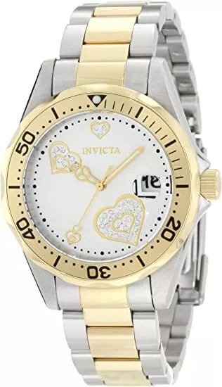 02A4067I Invicta Angel 12287 Damenuhr - 38mm Gold Edelstahl DEFEKT!!!