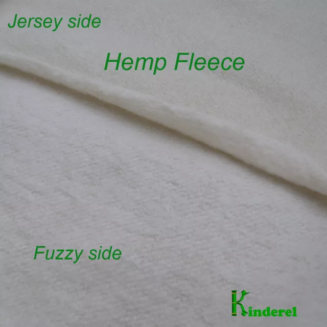 Hemp / Organic Cotton Fleece Fabric, by the yard