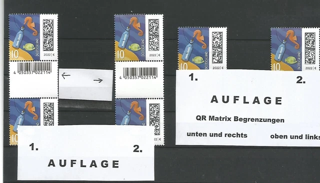 FLASCHENPOST - 1. AUFLAGE Bund MiNr 3723R I Paar mit ZwSteg postfrisch 2