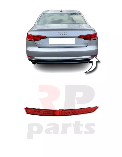 For Audi A4 B9 16-19 New Genuine Rear Bumper Reflector Red Right O/S