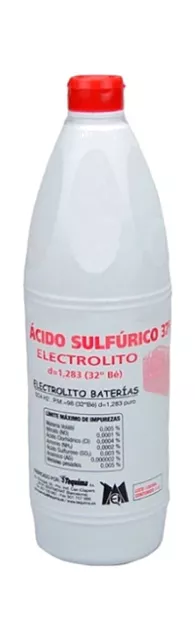 V PARTS Botella de electrolitos  para baterías de 1L - Marca V PARTS