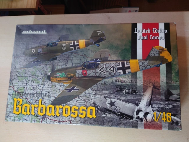 Model Kit Unassembled EDUARD 1/48 BARBAROSSA Limited Edition Dual Combo unassembled model ...