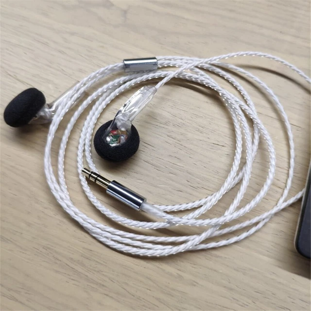 MOONDROP SHIRO YUKI In Ear Earphone Earbud Dynamic Flat Head Plug