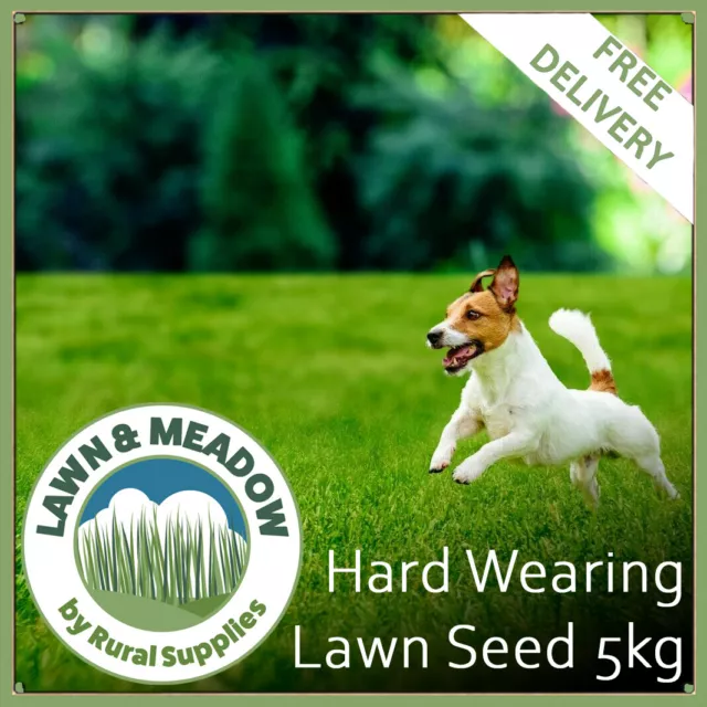 5KG Hard Wear Grass Seed Garden Lawns Sport Fields Paddocks Tough Fast Growing