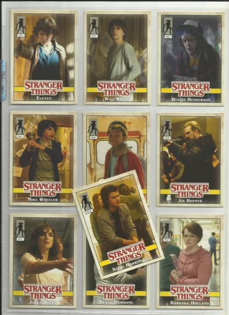 STRANGER THINGS SEASON 1 CARD,2 Sticker Cards NETFLIX Topps ORIGINAL WILL  BYERS