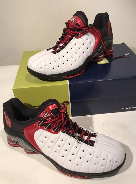 NEW 2002 NIKE SHOX VC LOW VINCE CARTER WHITE BLACK SILVER RED