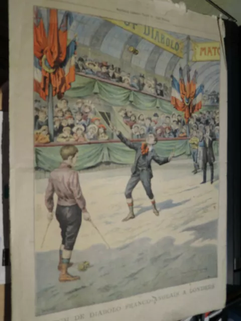 Old French Magazine 1907 Match de DIABOLO LONDRES LONDON