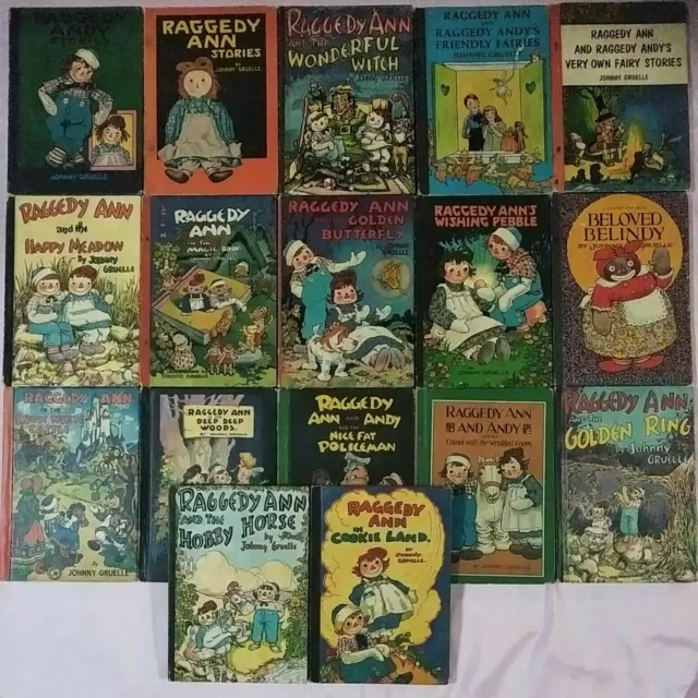 17x Raggedy Ann /Raggedy Andy HC books 1960/1961 - Bulk Lot bundle various title