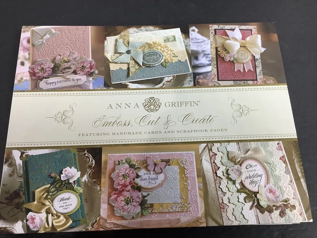 Libro de ideas en relieve de Anna Griffin corte y cree tarjetas y páginas de álbum de recortes hechos a mano
