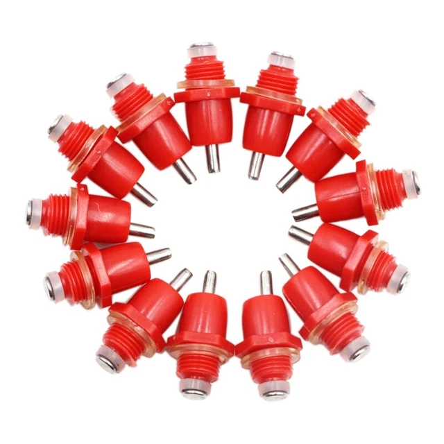 50 Pcs Volaille Poulet Mamelon Buveur Printemps Type Oiseau avec Distribute3700