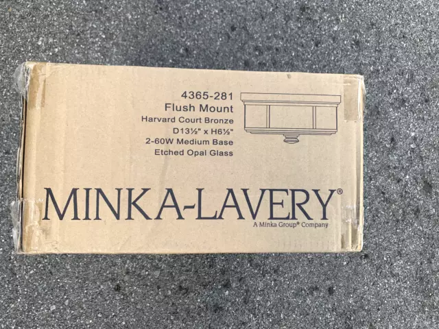 Minka Lavery 4365-281 Harvard Court - 2 Light Flush Mount in Transitional Style