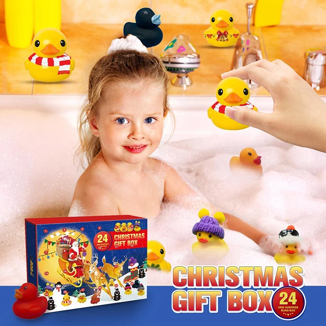 Scatola regalo 24 griglie bomboniere festa giocattoli anatra confezione regalo sorpresa per bambini